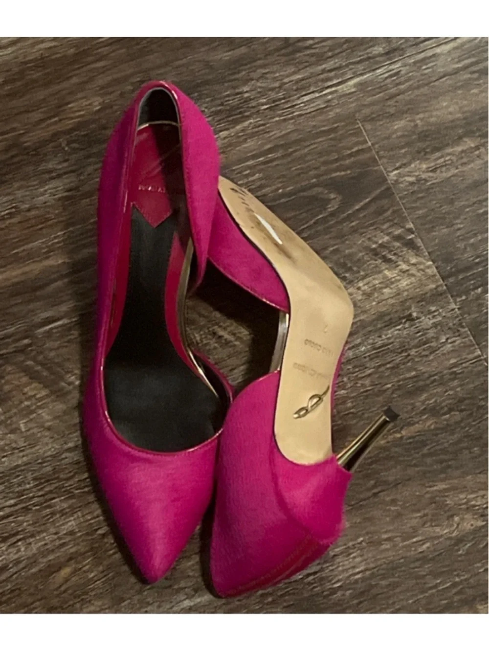 Brian Atwood Fuchsia Pointed-Toe Stiletto Pumps